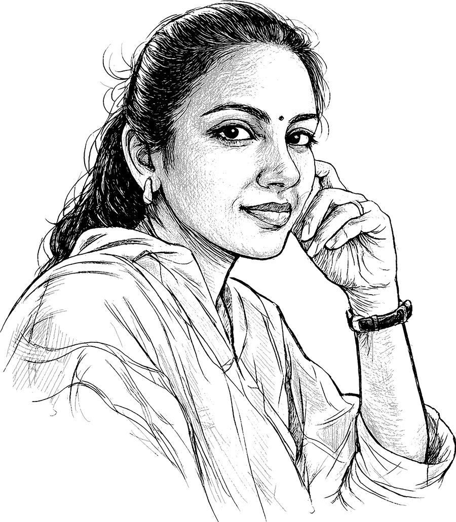 Illustration of the founder of Dhrishti